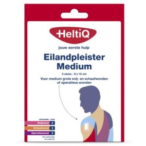HeltiQ Eilandpleister Medium 8 x 10 cm 5 stuks